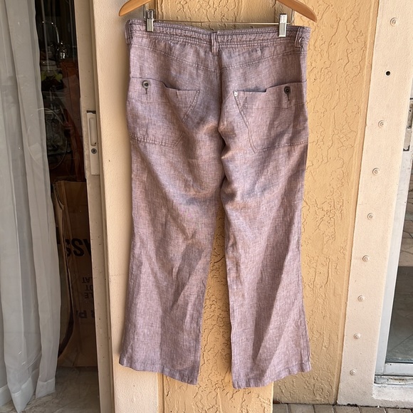 Horny Toad Wide Leg Pants Brown Heather Size 10 - Picture 3 of 3